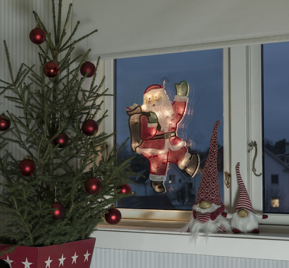 Konstsmide Fensterbild Weihnachtsmann Gnosjö Konstsmide