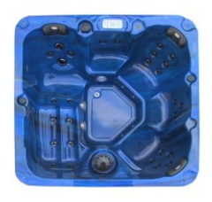 Sanotechnik Whirlpool PALMA mit 32 Massagedüsen für 5 Personen mit Radio, Bluetooth, Lautsprecher und LED Beleuchtung